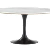 Flamant Aboah, Eettafel, Rond, Wit Marmer, 145 Cm