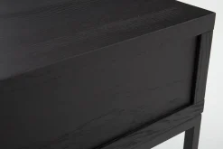 Flamant Armand, Bijzettafel, Zwart Eiken En Metaal