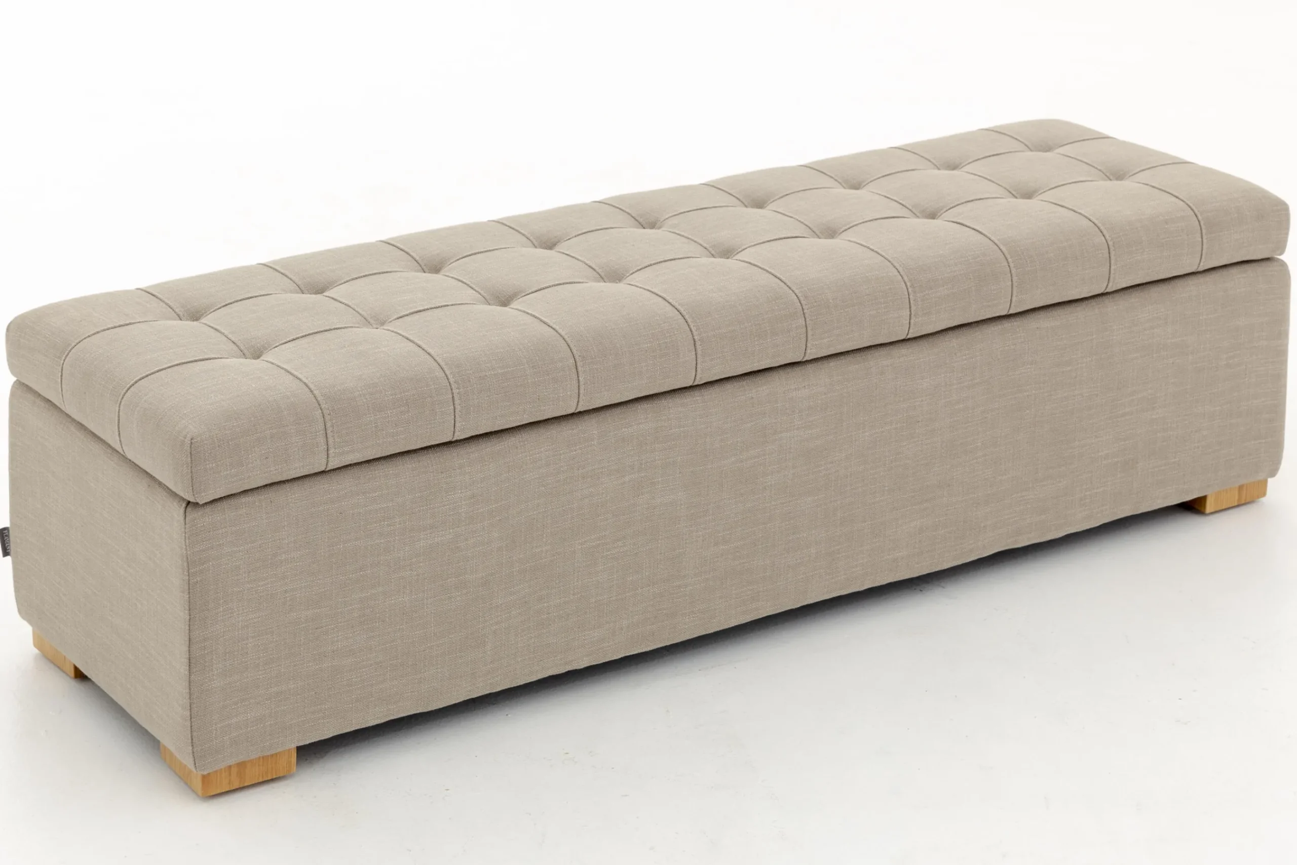 Flamant Aubiz, Poef, Stof, Met Deksel