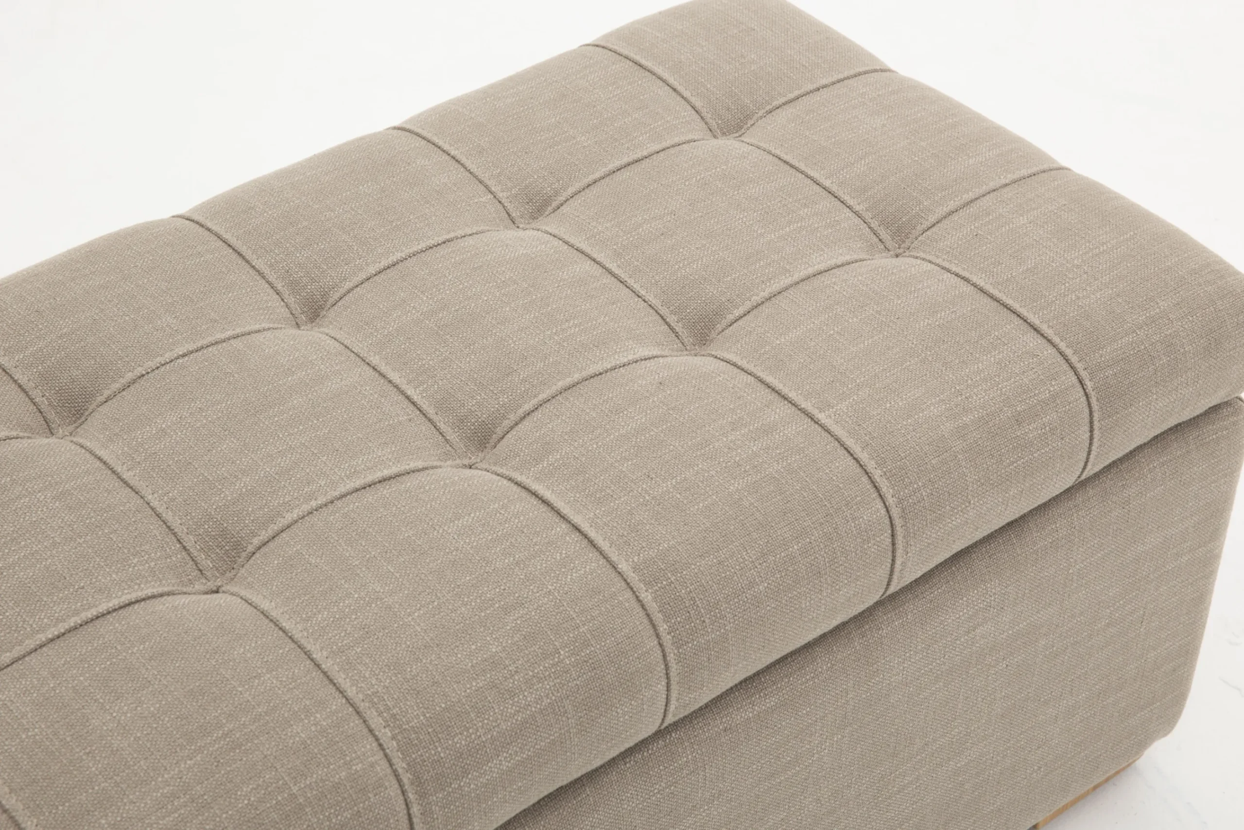 Flamant Aubiz, Poef, Stof, Met Deksel