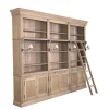 Flamant Balmore, Boekenkast, Verweerd Eiken, 3-Delig, Met Ladder