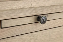 Flamant Balmore, Boekenkast, Verweerd Eiken, 3-Delig, Met Ladder