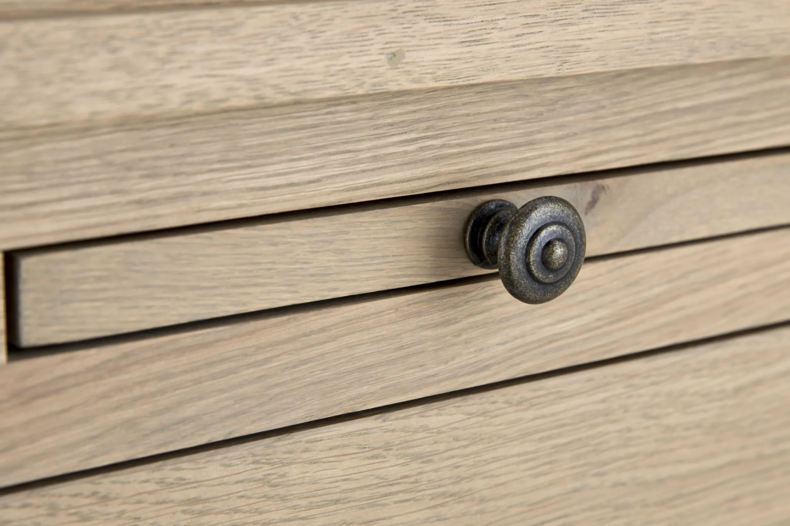 Flamant Balmore, Boekenkast, Verweerd Eiken, 3-Delig, Met Ladder