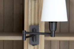 Flamant Balmore, Boekenkast, Verweerd Eiken, 2-Delig, Met Ladder