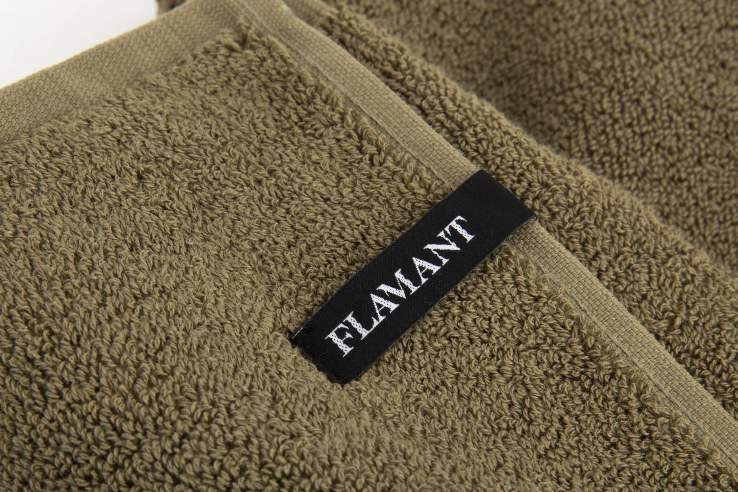 Flamant Baobao, Badhanddoek, Kaki, 100X180 Cm