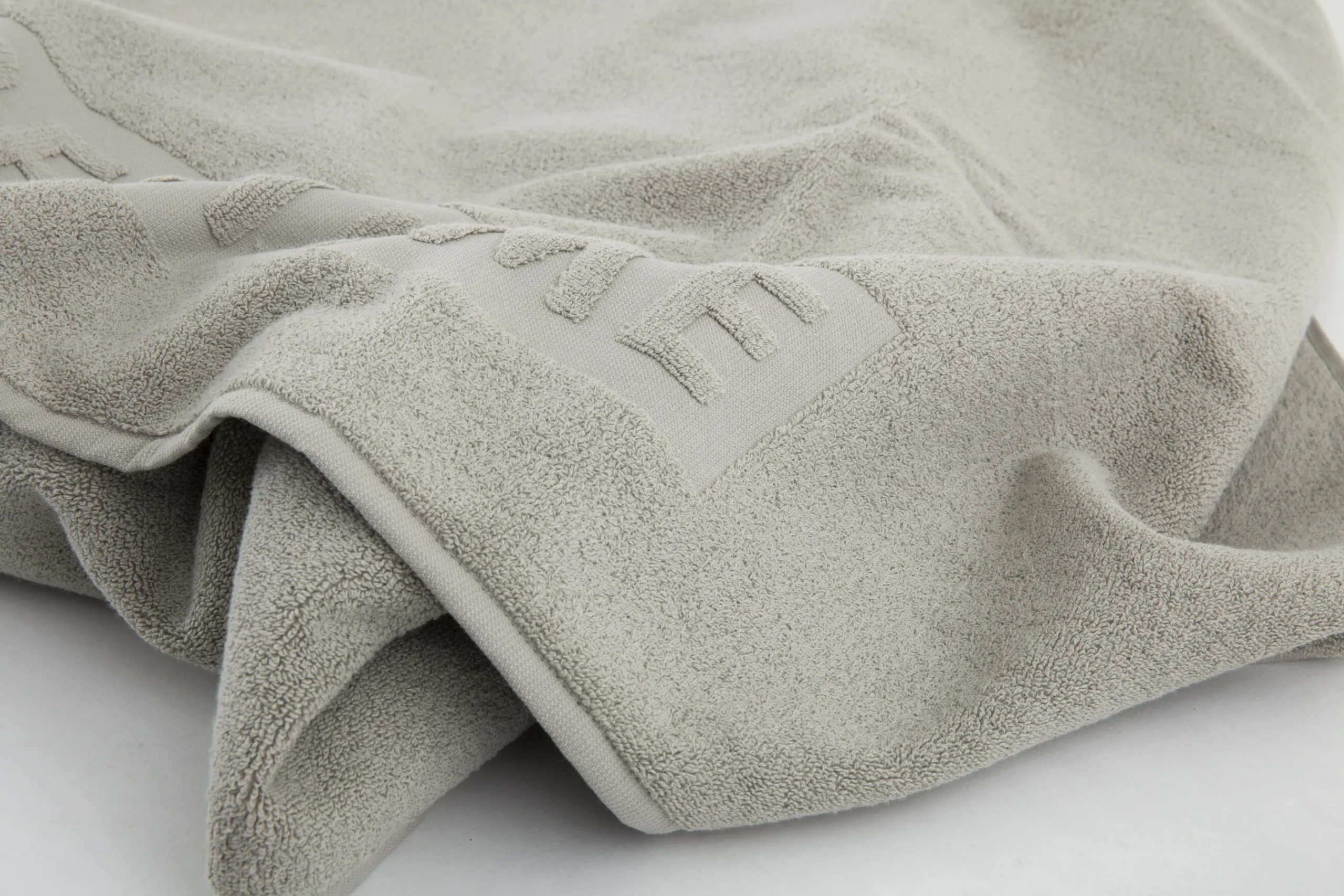 Flamant Baobao, Badhanddoek, Lichtgrijs, 100X180 Cm