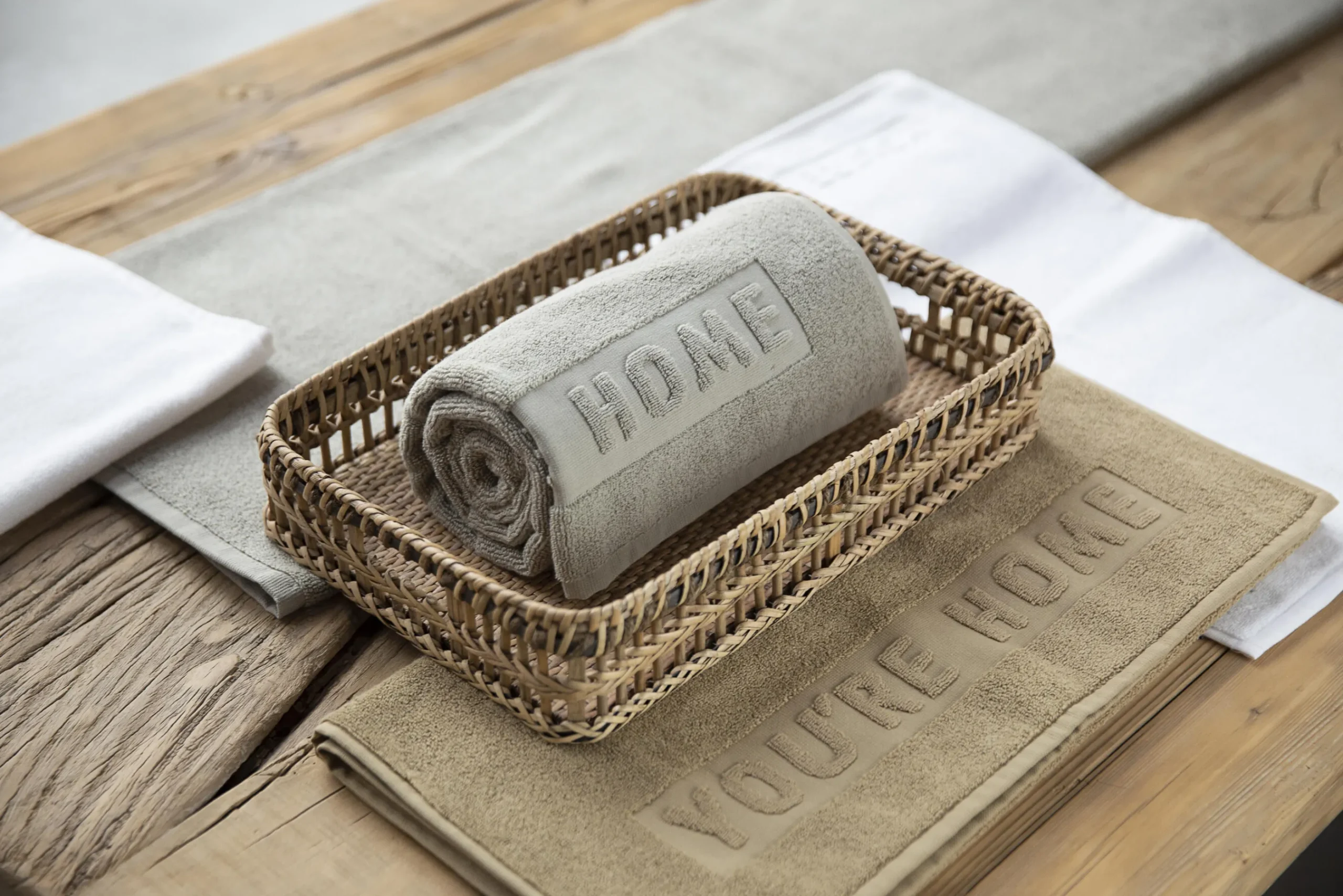 Flamant Baobao, Badhanddoek, Vlas, 100X180 Cm