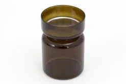 Flamant Berami, Kandelaar, Glas, Bruin, L