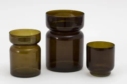 Flamant Berami, Kandelaar, Glas, Bruin, L