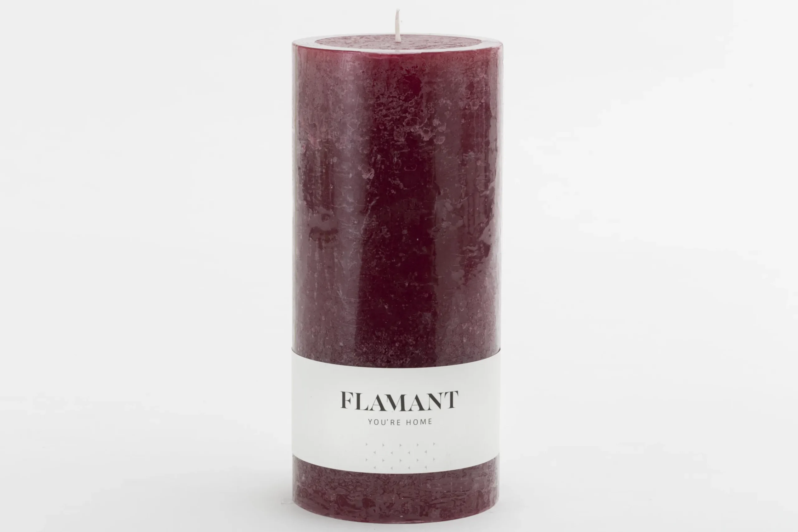 Flamant Beth, Kaars, Kleur Balmoral Rood, 9X20Cm