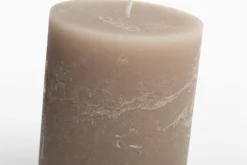 Flamant Beth, Kaars, Kleur Taupe, 9X11,5Cm