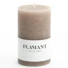 Flamant Beth, Kaars, Kleur Taupe, 7X11,5Cm