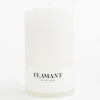 Flamant Beth, Kaars, Kleur Wit, 9X15Cm