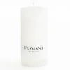 Flamant Beth, Kaars, Kleur Wit, 7X15Cm