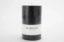 Flamant Beth, Kaars, Kleur Zwart, 9X15Cm