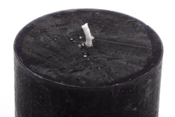 Flamant Beth, Kaars, Kleur Zwart, 9X20Cm