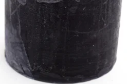 Flamant Beth, Kaars, Kleur Zwart, 9X20Cm