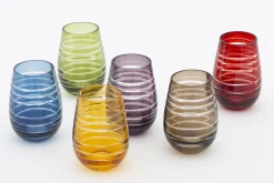 Flamant Brahms, Glas, Verschillende Kleuren, Set Van 6