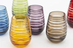 Flamant Brahms, Glas, Verschillende Kleuren, Set Van 6