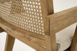 Flamant Bruno, Fauteuil, Eiken, Riet, Met Kussen