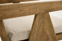 Flamant Bruno, Fauteuil, Eiken, Riet, Met Kussen