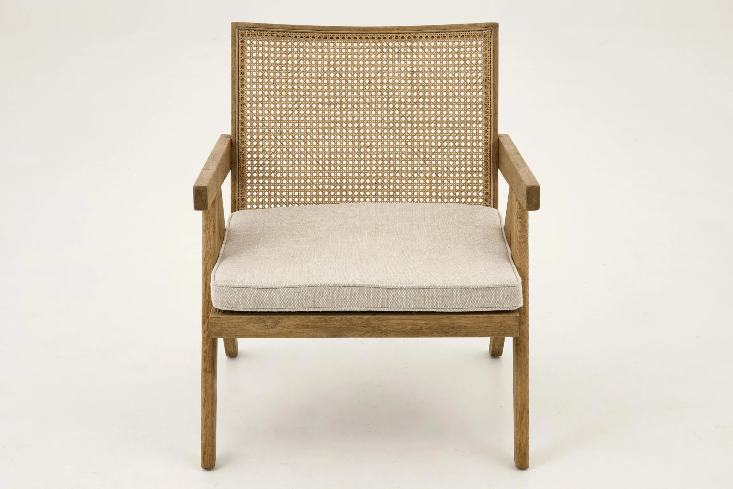 Flamant Bruno, Fauteuil, Eiken, Riet, Met Kussen