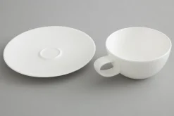 Flamant Cathy, Kop En Schotel, Porselein, Wit, 200 Ml