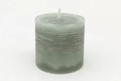 Flamant Celine, Kaars, Kleur Olijfgroen, 7X8Cm