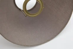 Flamant Circum, Lampenkap, Naturel En Grijs, Conisch, 30 Cm