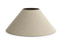 Flamant Circum, Lampenkap, Natuurlijk En Zilver, Conisch, 55 Cm