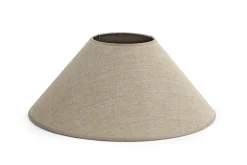 Flamant Circum, Lampenkap, Natuurlijk En Zilver, Conisch, 45 Cm