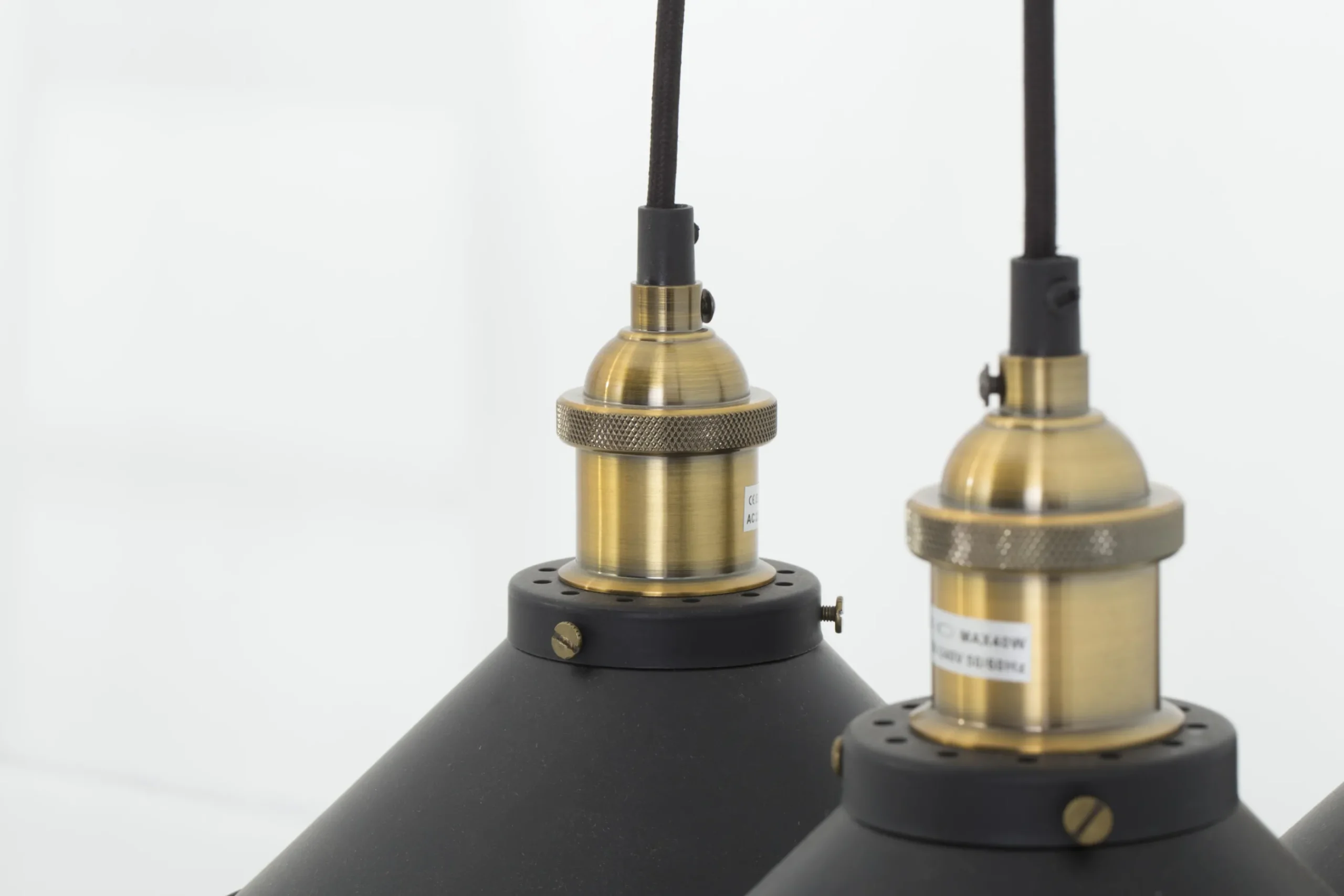 Flamant Cirino, Hanglamp, Zwart, 3 Lampenkappen