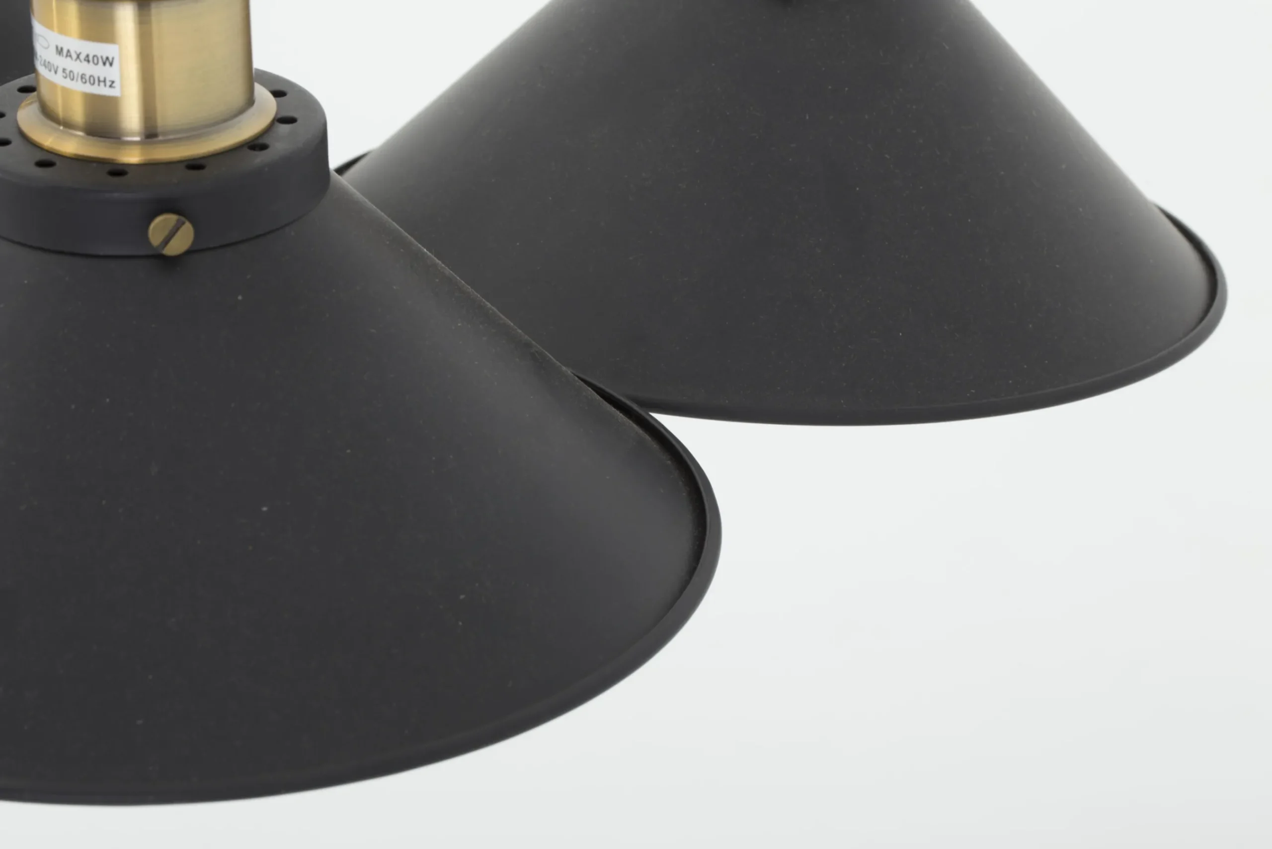 Flamant Cirino, Hanglamp, Zwart, 3 Lampenkappen