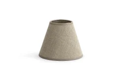 Flamant Clips, Lampenkap, Naturel En Zilver, Conisch, 14 Cm