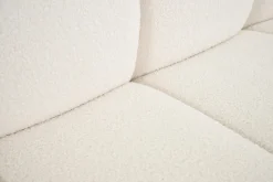 Flamant Dallas, Bank, Wit, Boucle, 3-Zitsbank