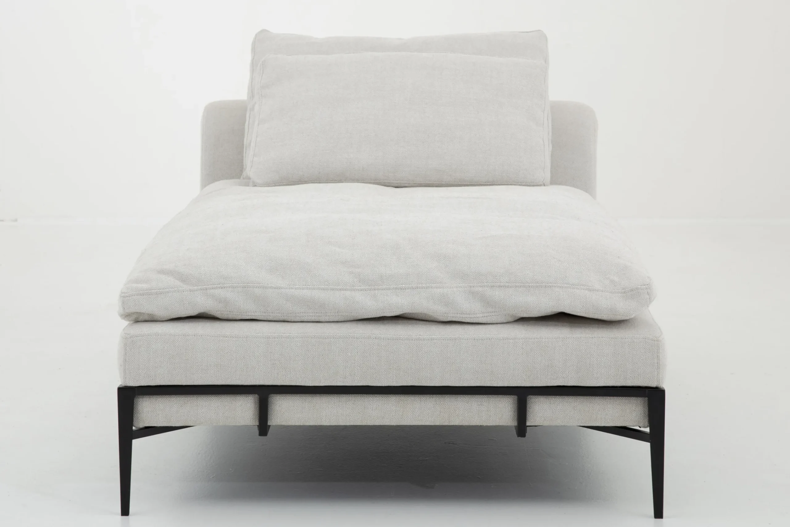 Flamant Floria, Fauteuil, Natuurlijk Linnen En Zwart Metaal