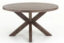 Flamant Forino, Eettafel, Gerookt Eiken, Rond, 110 Cm