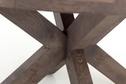 Flamant Forino, Eettafel, Gerookt Eiken, Rond, 110 Cm