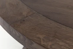 Flamant Forino, Eettafel, Gerookt Eiken, Rond, 110 Cm