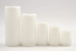 Flamant Gwen, Leds-Kaars, 7,5X15Cm