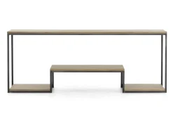 Flamant Hattie, Consoletafel, Verweerd Eiken En Ijzer