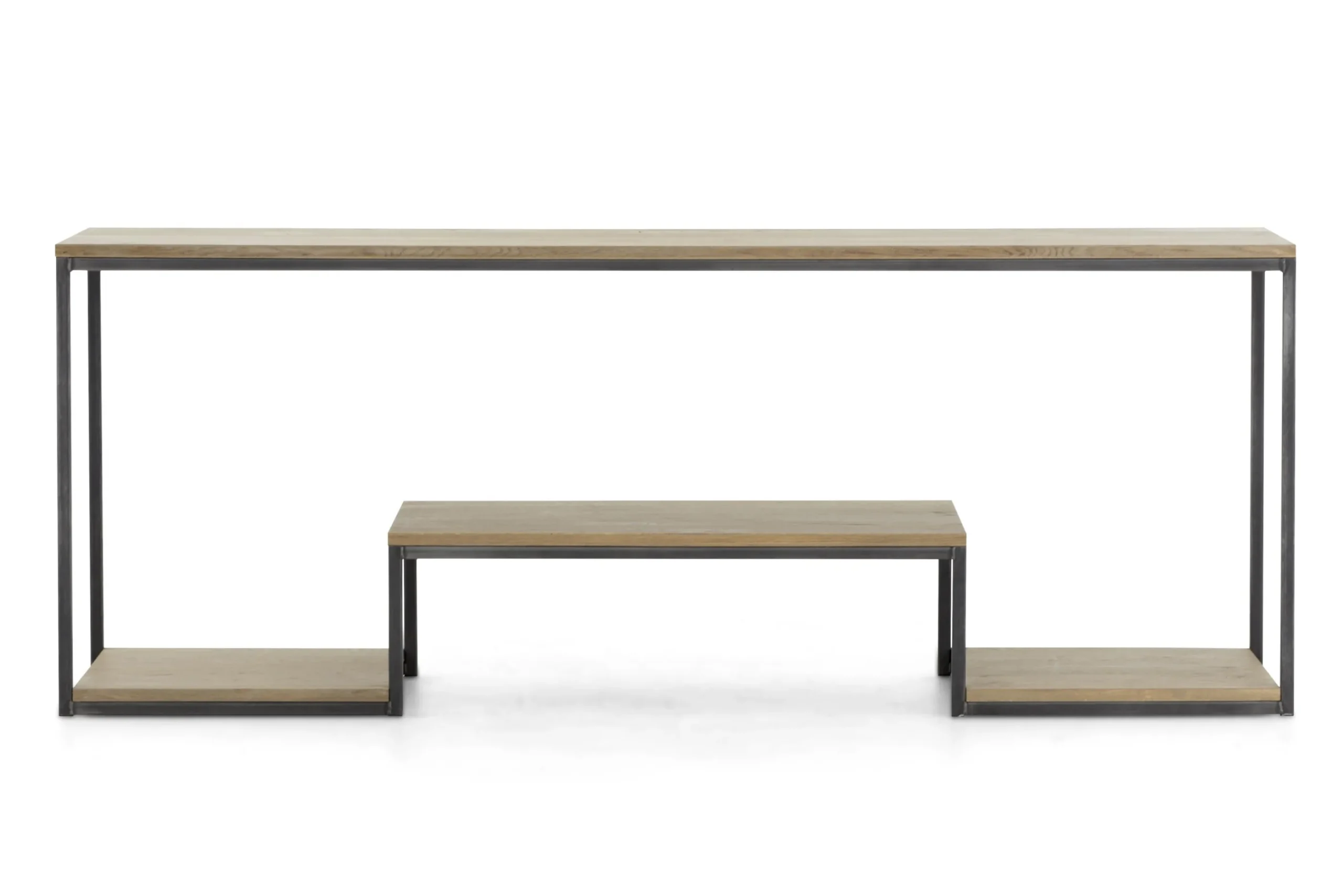 Flamant Hattie, Consoletafel, Verweerd Eiken En Ijzer