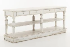 Flamant Henrice, Consoletafel, 3 Niveaus, 4 Laden, Antieke Afwerking