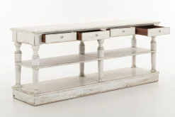 Flamant Henrice, Consoletafel, 3 Niveaus, 4 Laden, Antieke Afwerking