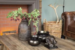 Flamant Jeddo, Vaas, Metaal, Zwart, S