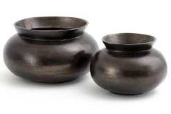 Flamant Jeddo, Vaas, Metaal, Zwart, S