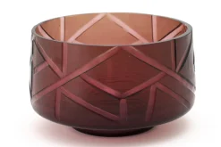 Flamant Jelger, Kom, Glas, Rook/Mauve, L