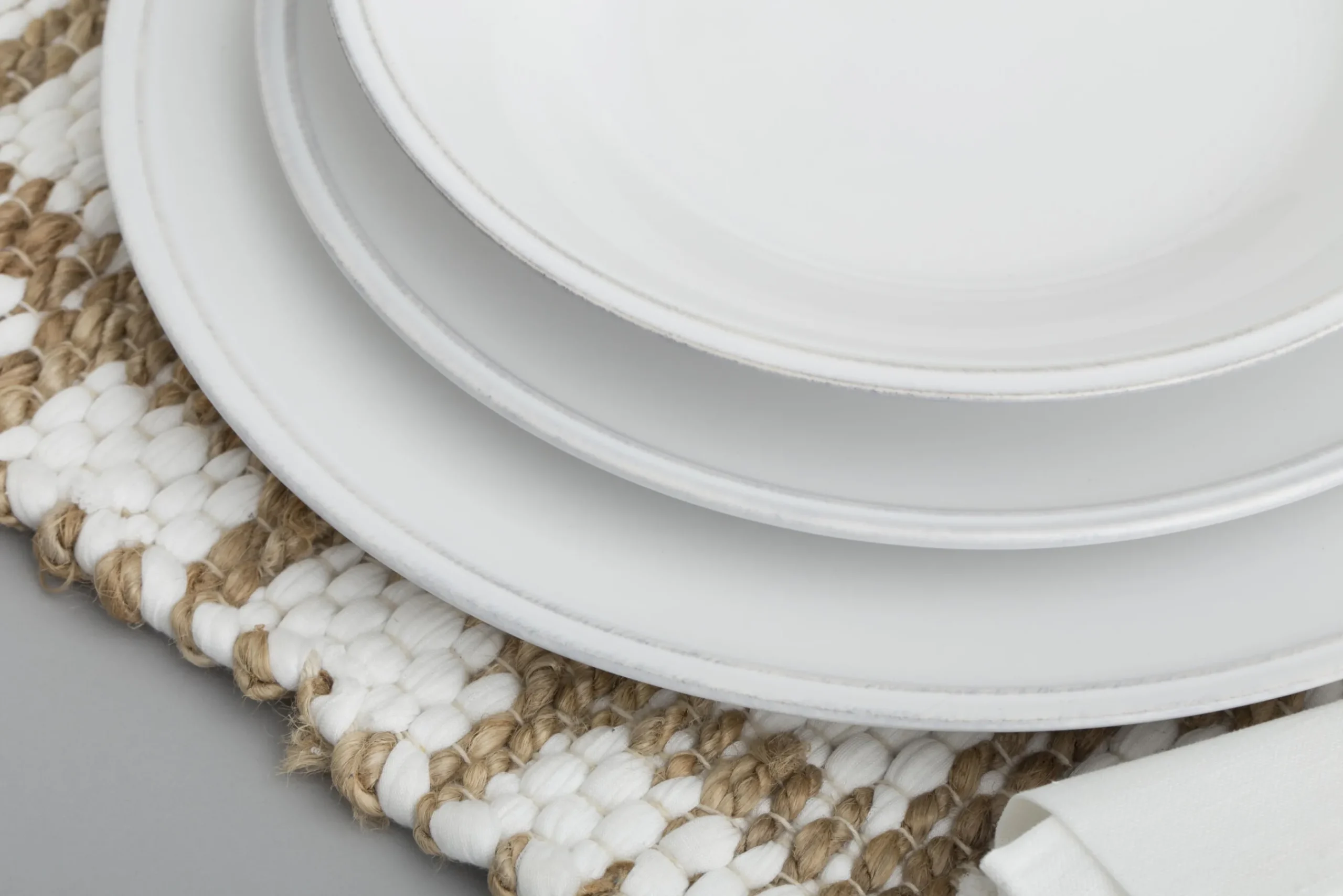 Flamant Jille, Bord, Keramiek, Wit, 34Cm