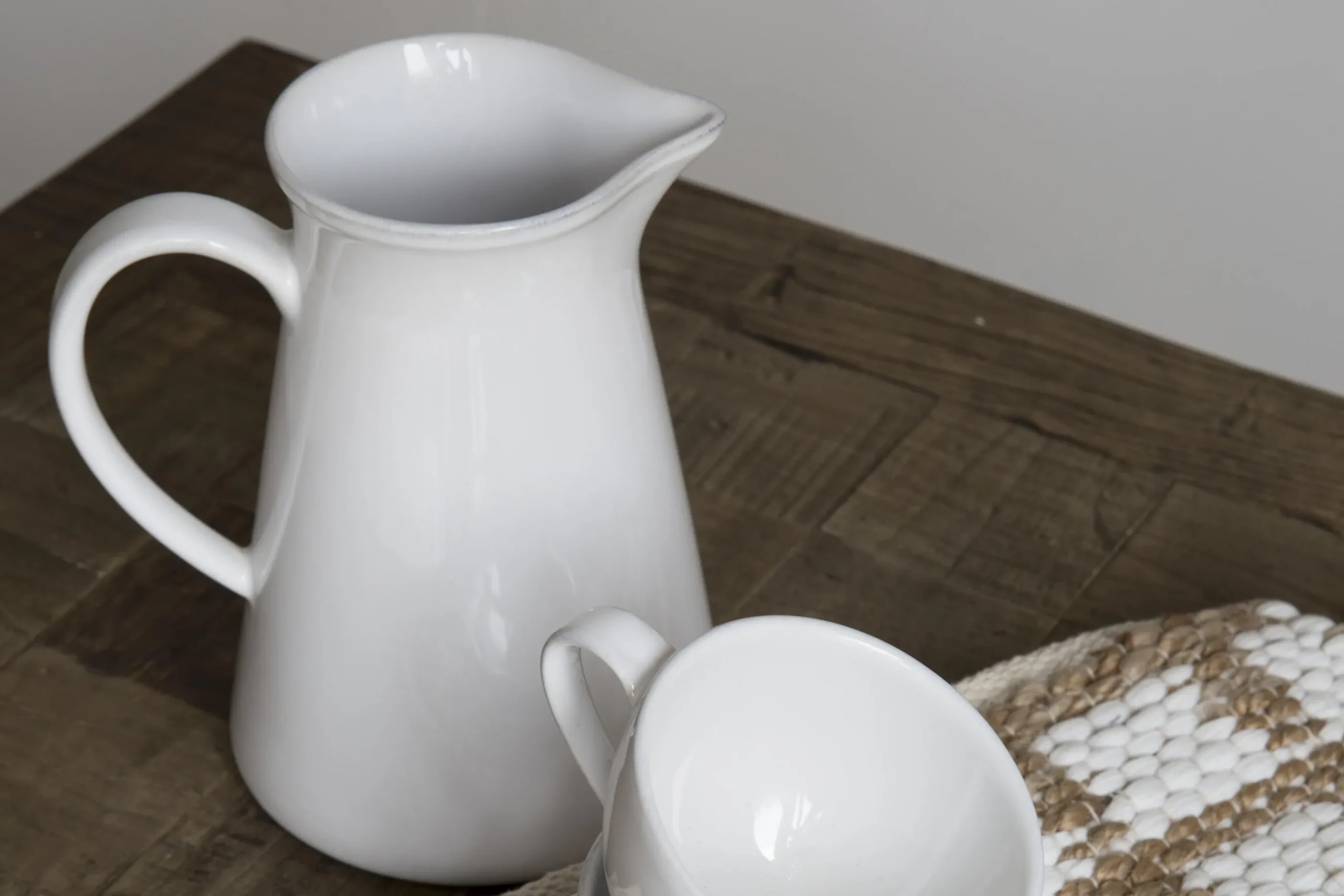 Flamant Jille, Kan, Keramiek, Wit, 1,5L