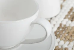 Flamant Jille, Kop En Schotel, Keramiek, Wit, L, 200 Ml